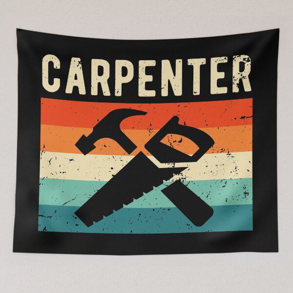 Item preview, Carpenter Carpentry Retro Vintage designed and sold by NestaReign.