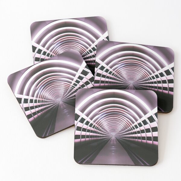 Item preview, Tunnel, purple, black white, abstract designed and sold by TreeEgg.