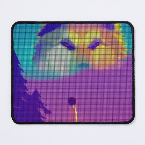 Item preview, Neon Colorful Abstract Wolf 8-bit Pixel Art designed and sold by PixelDripped.