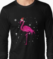 Christmas Flamingo Shirt Long Sleeve T-Shirt