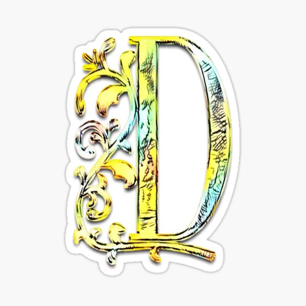 Letter D Name Stickers for Sale