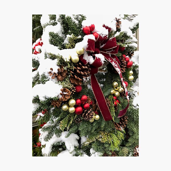 merry and bright Photographic Print