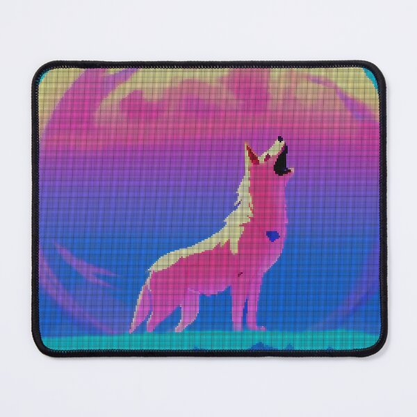 Item preview, Neon Colorful Abstract Wolf 8-bit Pixel Art designed and sold by PixelDripped.