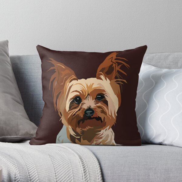 Yorkie best sale throw pillows