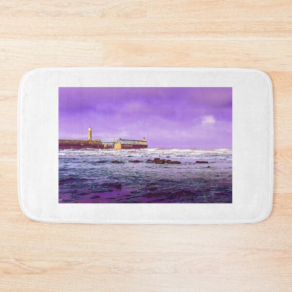 Item preview, Digital Art - Whitby East Pier, North Yorkshire designed and sold by MichaelBShannon.