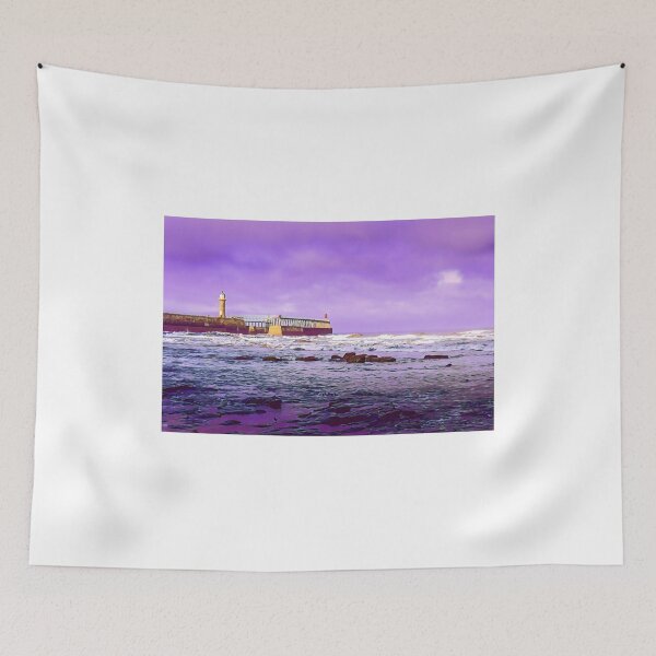 Item preview, Digital Art - Whitby East Pier, North Yorkshire designed and sold by MichaelBShannon.