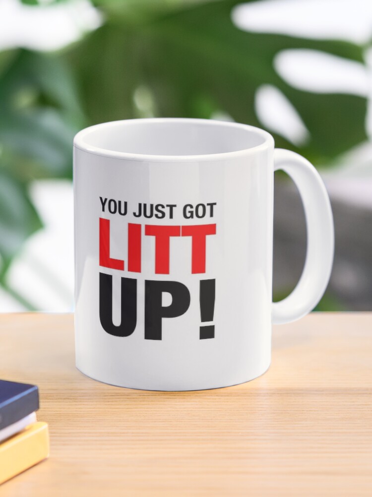 Suits You Just Got Litt Up! White Mug