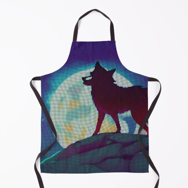 Item preview, Neon Colorful Abstract Wolf 8-bit Pixel Art designed and sold by PixelDripped.