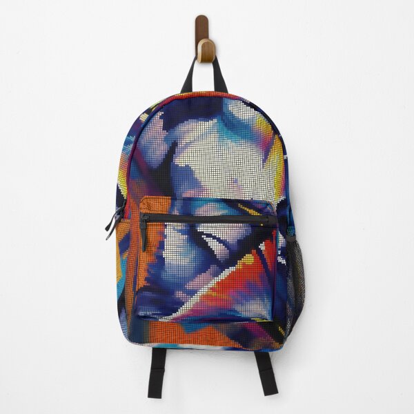 Item preview, Neon Colorful Abstract Wolf 8-bit Pixel Art designed and sold by PixelDripped.