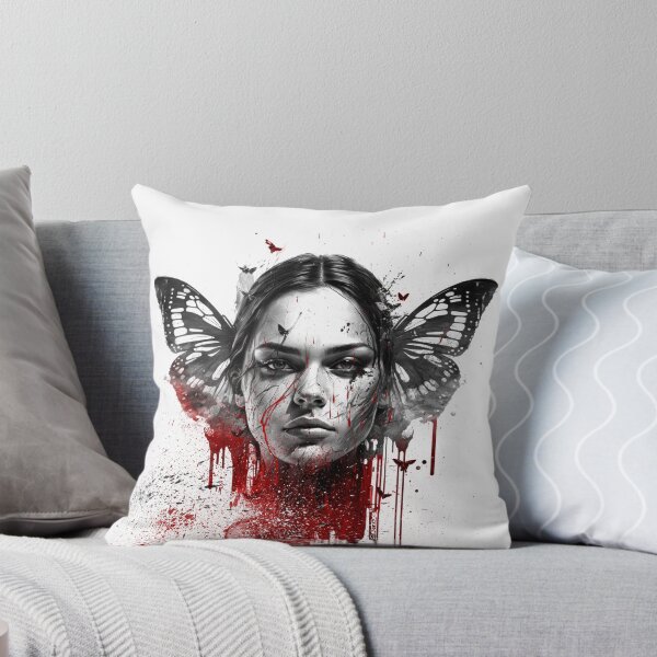 Beautiful Wings Throw Pillow