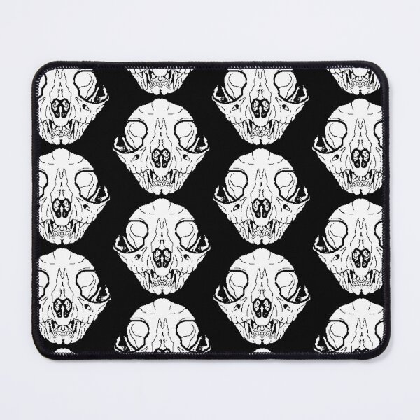Item preview, cat skull | pixel art 8bit gaming gamer | feline taxidermy skeleton horror dark emo goth pet designed and sold by politeillusts.