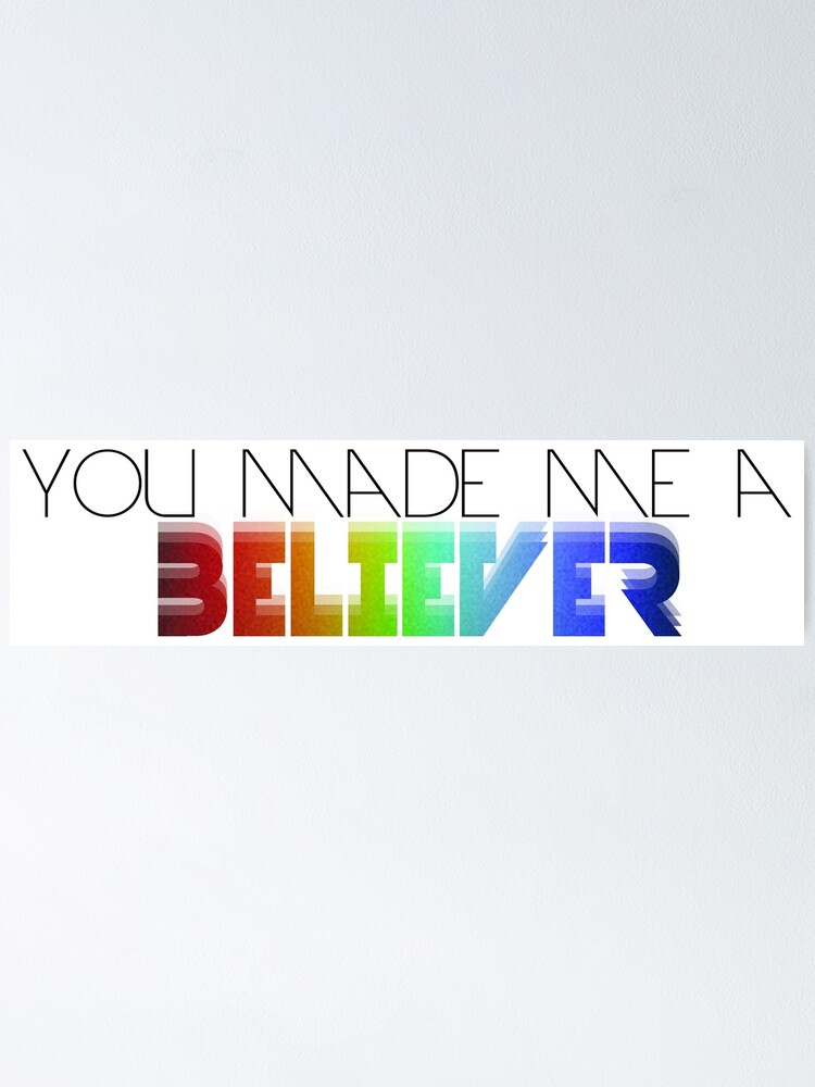 Imagine Dragons Believer Poster By Schlaacka Redbubble