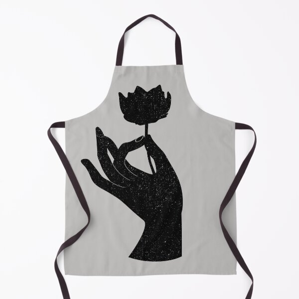 Item preview, HAND WITH LOTUS FLOWER BOHO MINIMAL SILOUET designed and sold by chatzous.