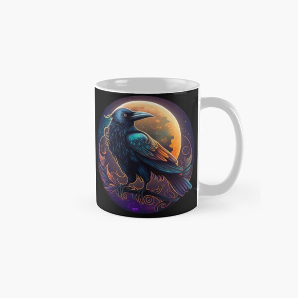 Item preview, Mystical Full Moon Raven Spirit Guide designed and sold by LoopyGalaxy.