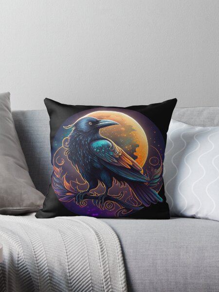 Item preview, Mystical Full Moon Raven Spirit Guide designed and sold by LoopyGalaxy.