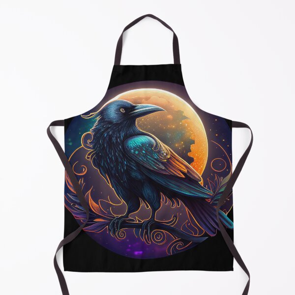 Item preview, Mystical Full Moon Raven Spirit Guide designed and sold by LoopyGalaxy.