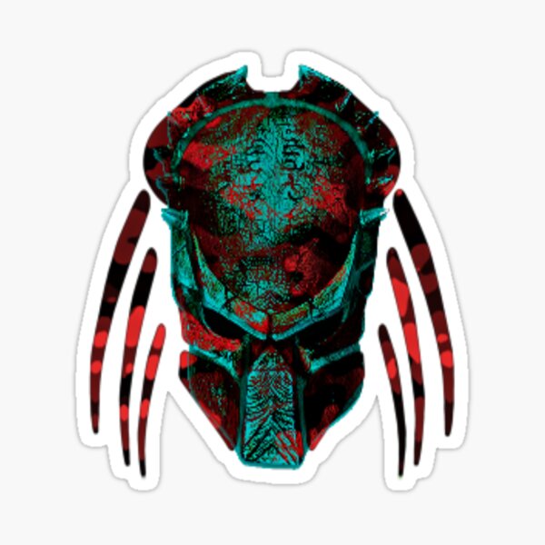 Soldat Predator Teal Red Sticker