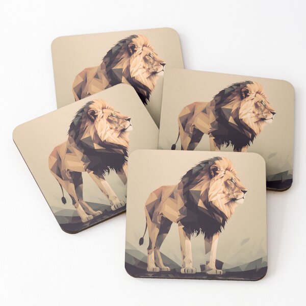 Item preview, A lion standing and gazing into the distance designed and sold by Warehouse46.