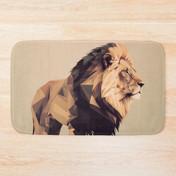 Item preview, A lion standing and gazing into the distance designed and sold by Warehouse46.