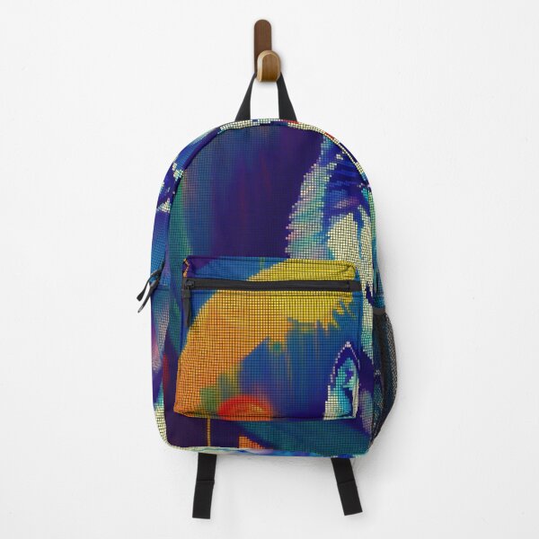 Item preview, Neon Colorful Abstract Wolf 8-bit Pixel Art designed and sold by PixelDripped.
