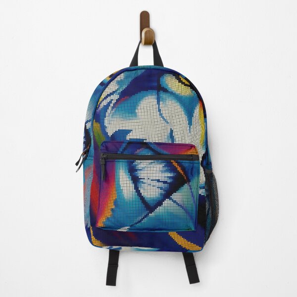 Item preview, Neon Colorful Abstract Wolf 8-bit Pixel Art designed and sold by PixelDripped.