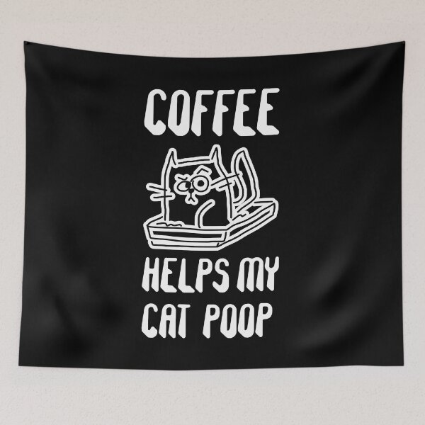 Item preview, coffee helps my cat poop designed and sold by silence28.