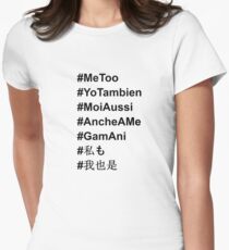 #MeToo in All Languages Women's Fitted T-Shirt
