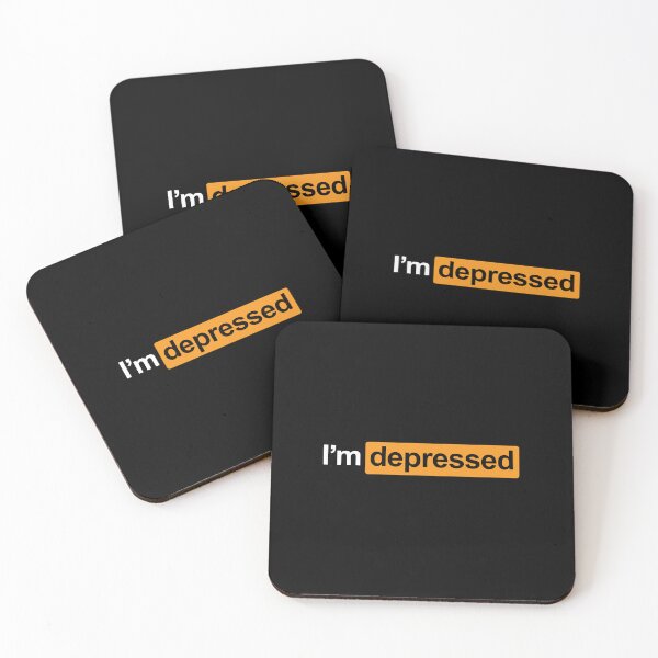 Item preview, I'M DEPRESSED  designed and sold by HateLifeLLC.