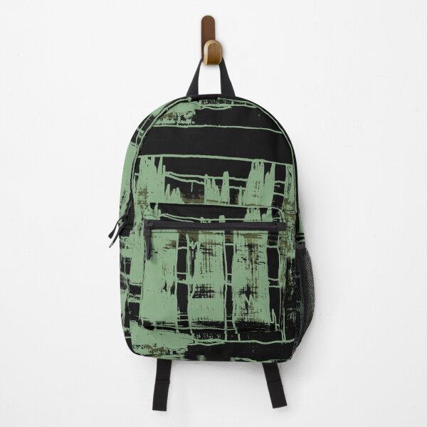 Item preview,  Liminal Space in Pistachio Abstraction and black background designed and sold by BlackArtichoke.