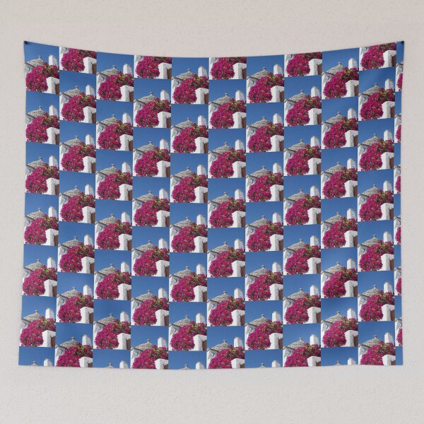 Item preview, Trullo Roof with Pink Flowers designed and sold by jojobob.