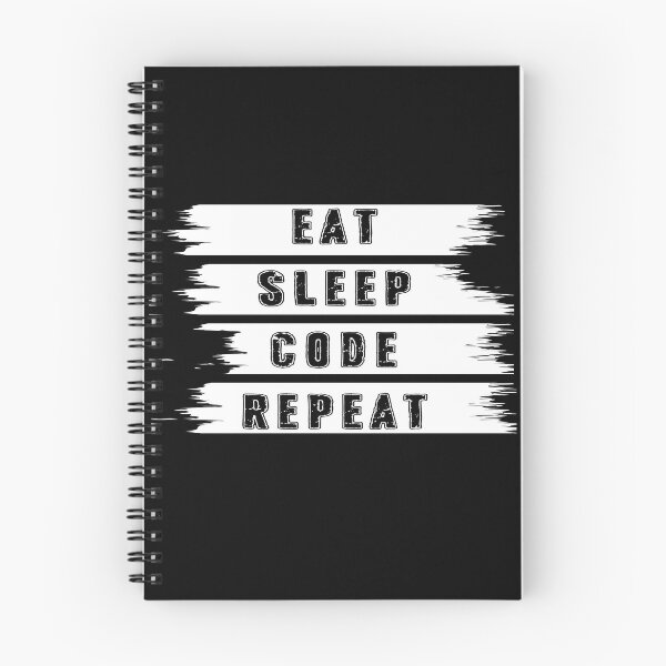 Item preview, Eat Sleep Code Repeat design for developers, programmers designed and sold by NippoArts.