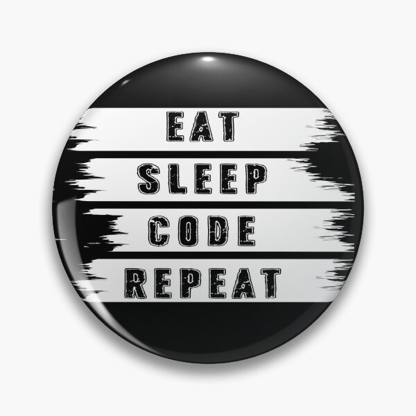 Item preview, Eat Sleep Code Repeat design for developers, programmers designed and sold by NippoArts.