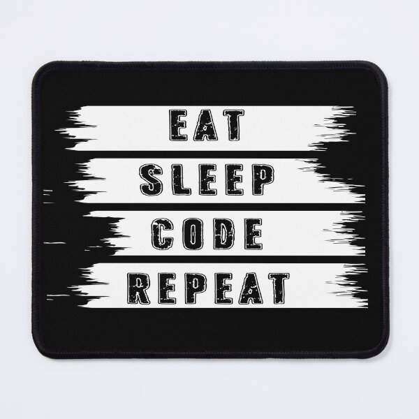 Item preview, Eat Sleep Code Repeat design for developers, programmers designed and sold by NippoArts.