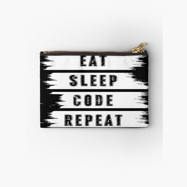 Item preview, Eat Sleep Code Repeat design for developers, programmers designed and sold by NippoArts.