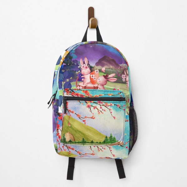 Item preview, Bunnies Celebrating Easter near river, Happy Easter 2023 designed and sold by Oorviart.
