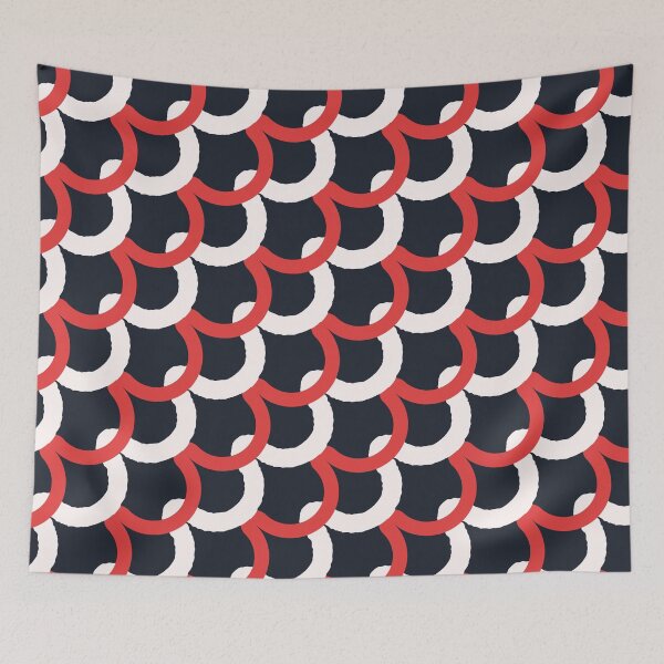 Item preview, 1940s Inspired Textile Print | Multicolored Abstract Curls designed and sold by clubnoirai.