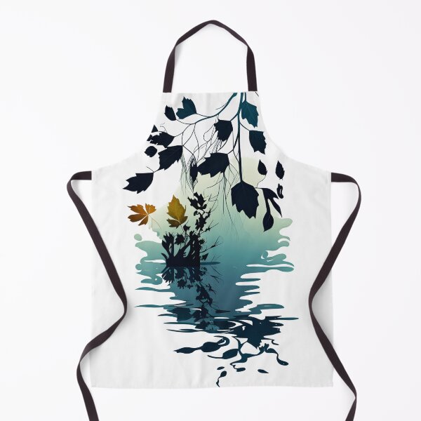 Item preview, River Water Color Silhouette designed and sold by ShadowAndSlate.