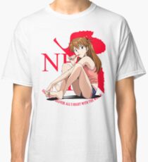 Asuka Langley Kawaii Cute Neon Genesis Evangelion Classic T-Shirt