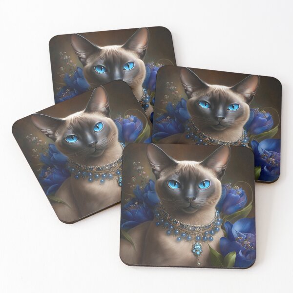 Item preview, Tonkinese Cat Beautiful Portrait designed and sold by Nocturne  Paws.