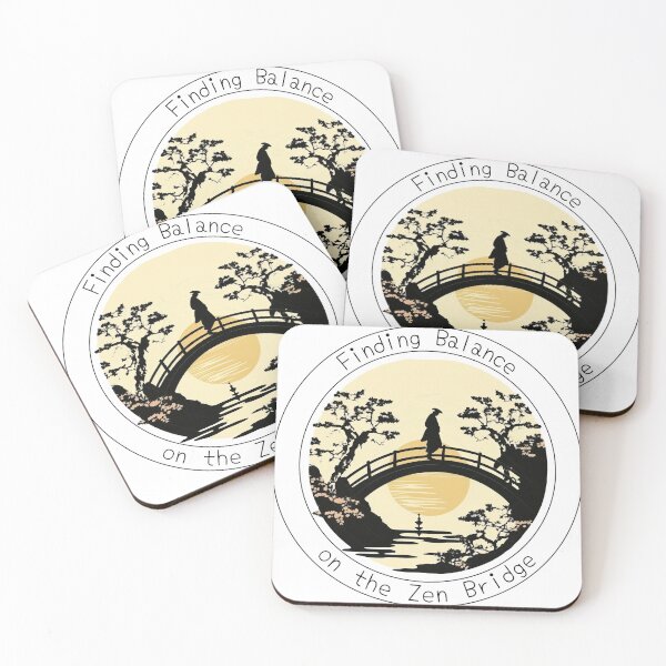 Item preview, Finding Balance on the Zen Bridge - A Japanese Garden Design designed and sold by Mindful-Designs.