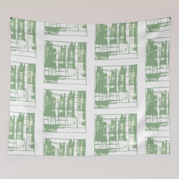 Item preview,  Liminal Space in Pistachio Abstraction and white background designed and sold by BlackArtichoke.