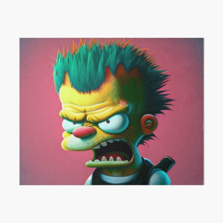 Bart sad Art Board Print by Loony80