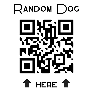 Artwork thumbnail, Random Dog QR code  by BluePlanetStore