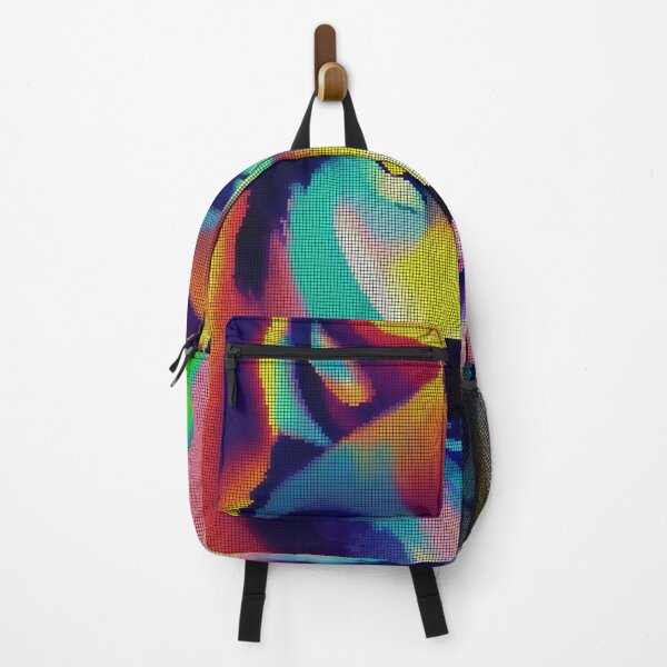 Item preview, Neon Colorful Abstract Wolf 8-bit Pixel Art designed and sold by PixelDripped.