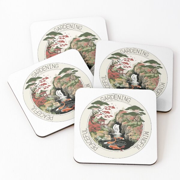 Item preview, Japanese Garden - Mindful Peaceful designed and sold by Mindful-Designs.