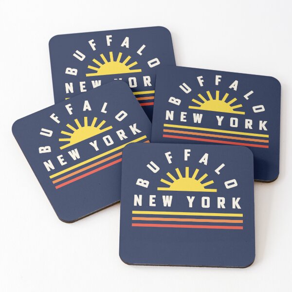 Item preview, Buffalo NY Retro Vintage Stripes Sunshine designed and sold by yelly123.