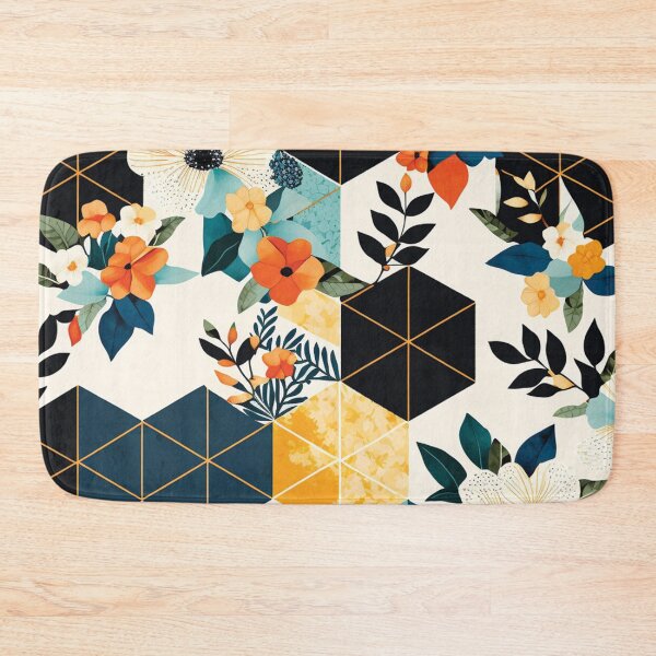 Item preview, Abstract Colorful Geometric Background and Floral Surface Art Pattern. designed and sold by LotusBlanc.