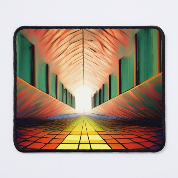 Item preview, Tunnel, red green, yellow, abstract designed and sold by TreeEgg.