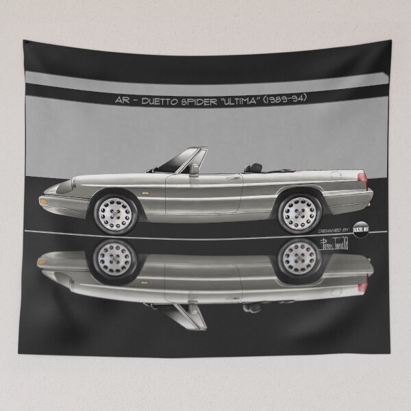 Item preview, Azaziel Original Series - Drawing of AR - Duetto Spider Ultima in Grigio Chiaro designed and sold by Azaziel.
