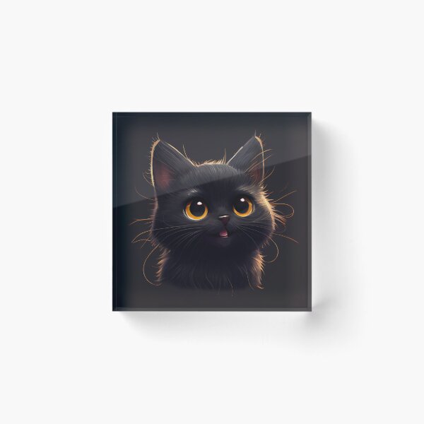 Item preview, Adorable Black Kitten with a Smile designed and sold by zoericoart.